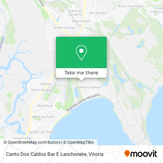 Canto Dos Caldos Bar E Lanchonete map