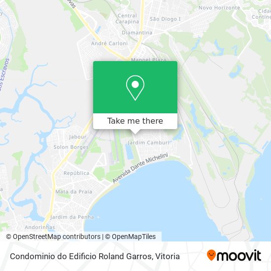 Mapa Condominio do Edificio Roland Garros