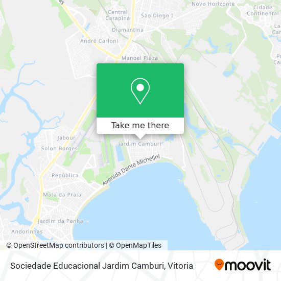 Mapa Sociedade Educacional Jardim Camburi