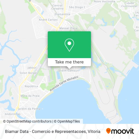 Mapa Biamar Data - Comercio e Representacoes