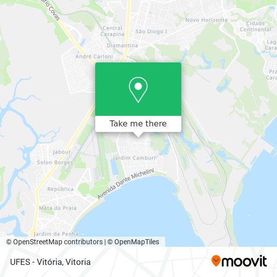 UFES - Vitória map