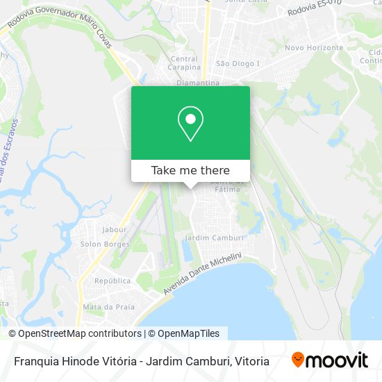 Franquia Hinode Vitória - Jardim Camburi map
