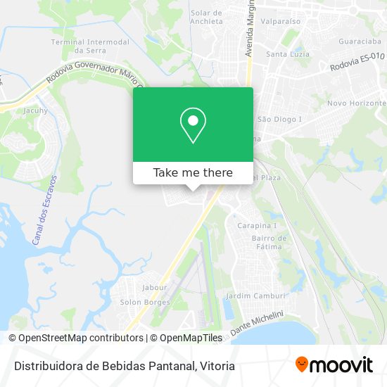 Distribuidora de Bebidas Pantanal map