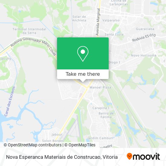 Nova Esperanca Materiais de Construcao map