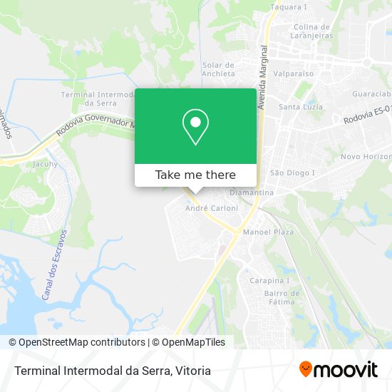 Terminal Intermodal da Serra map
