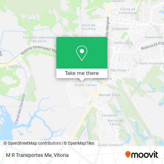 M R Transportes Me map