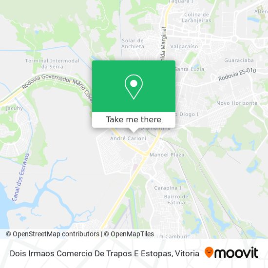 Dois Irmaos Comercio De Trapos E Estopas map