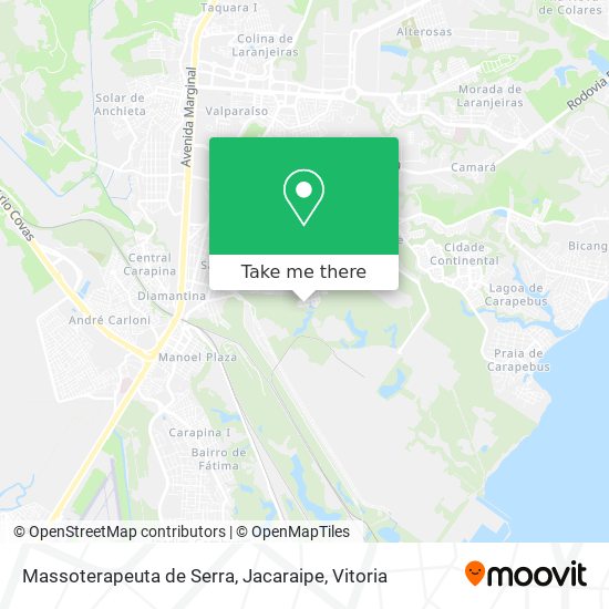 Massoterapeuta de Serra, Jacaraipe map