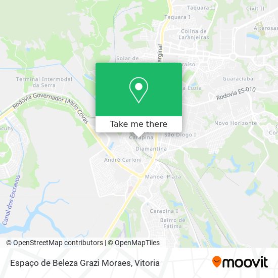 Espaço de Beleza Grazi Moraes map