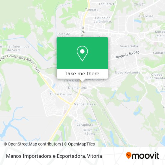 Manos Importadora e Exportadora map