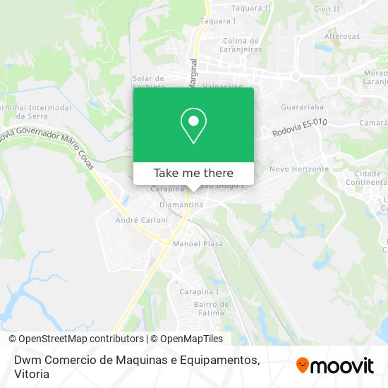 Dwm Comercio de Maquinas e Equipamentos map
