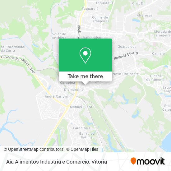 Aia Alimentos Industria e Comercio map