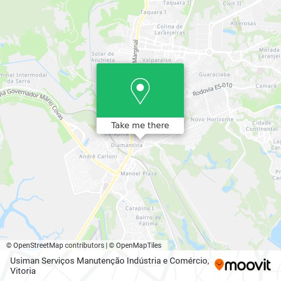 Usiman Serviços Manutenção Indústria e Comércio map