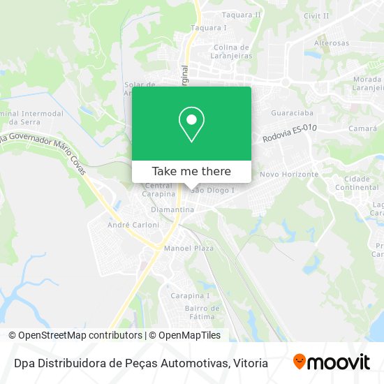 Dpa Distribuidora de Peças Automotivas map