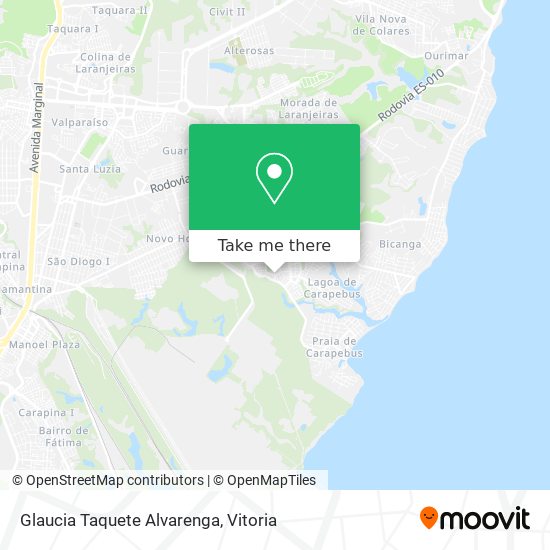 Glaucia Taquete Alvarenga map