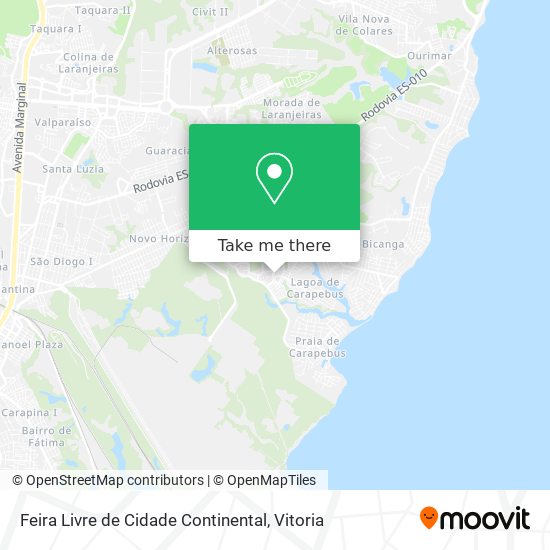 Feira Livre de Cidade Continental map