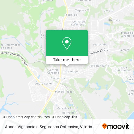 Abase Vigilancia e Seguranca Ostensiva map