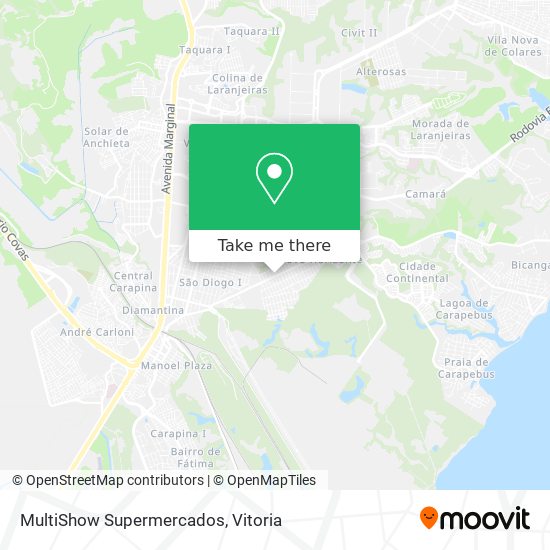 MultiShow Supermercados map