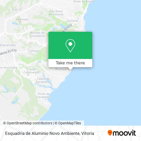 Esquadria de Aluminio Novo Ambiente map