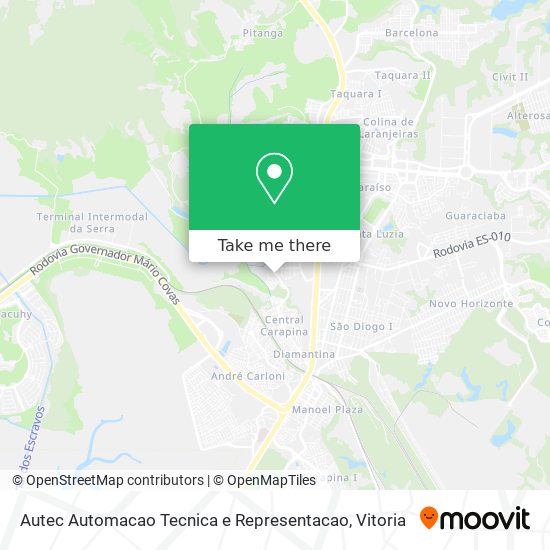 Autec Automacao Tecnica e Representacao map