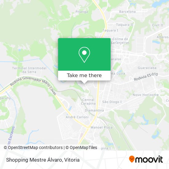 Shopping Mestre Álvaro map