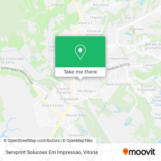 Servprint Solucoes Em Impressao map