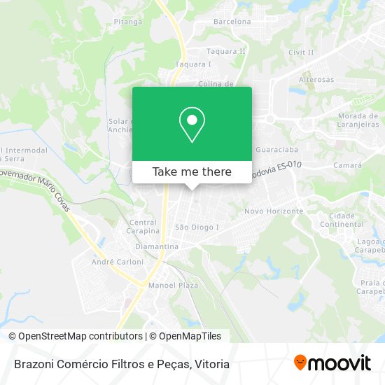 Brazoni Comércio Filtros e Peças map