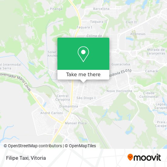 Mapa Filipe Taxi