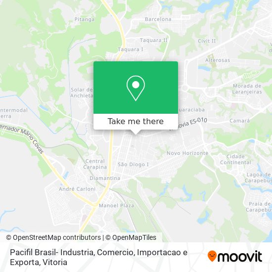 Pacifil Brasil- Industria, Comercio, Importacao e Exporta map