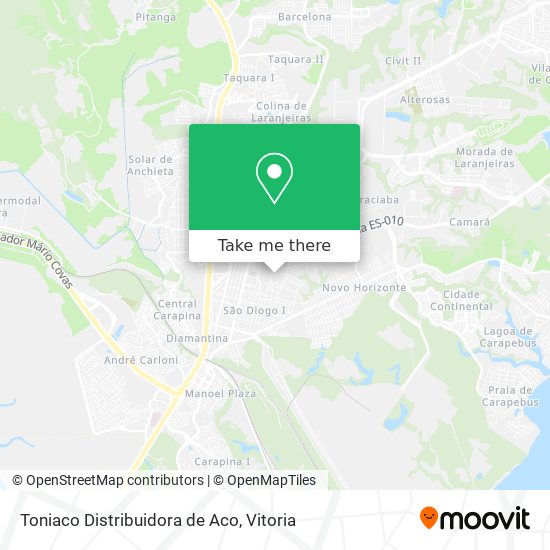 Toniaco Distribuidora de Aco map