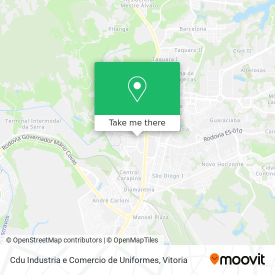 Cdu Industria e Comercio de Uniformes map