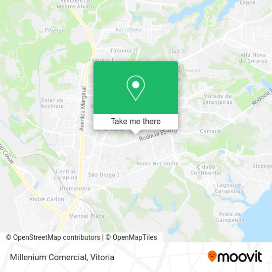 Millenium Comercial map