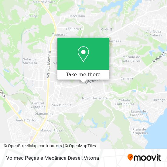 Volmec Peças e Mecânica Diesel map