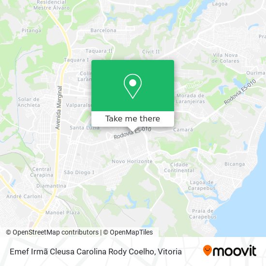 Emef Irmã Cleusa Carolina Rody Coelho map