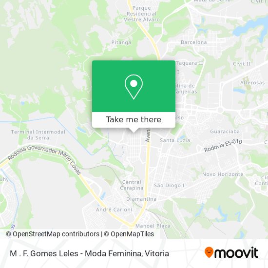 M . F. Gomes Leles - Moda Feminina map