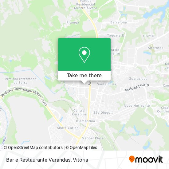 Bar e Restaurante Varandas map
