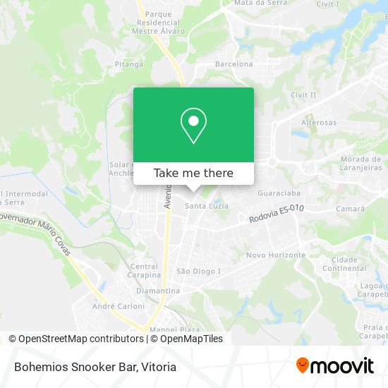 Bohemios Snooker Bar map