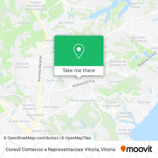 Corevil Comercio e Representacoes Vitoria map