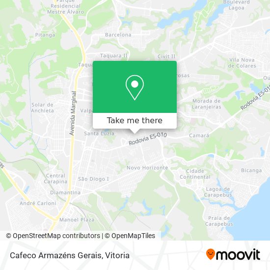 Cafeco Armazéns Gerais map