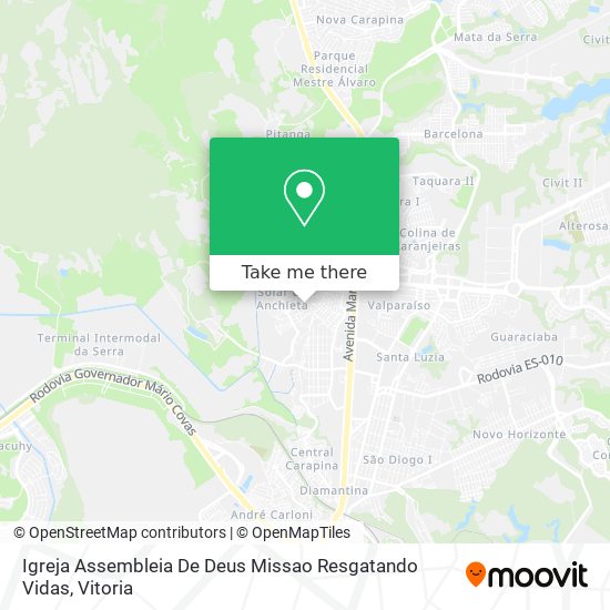 Igreja Assembleia De Deus Missao Resgatando Vidas map