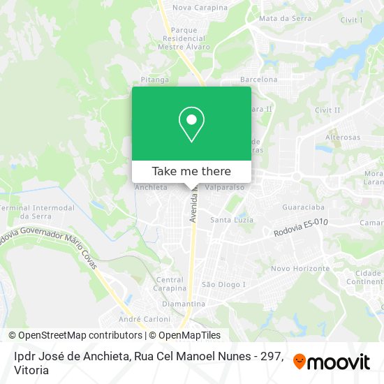 Ipdr José de Anchieta, Rua Cel Manoel Nunes - 297 map