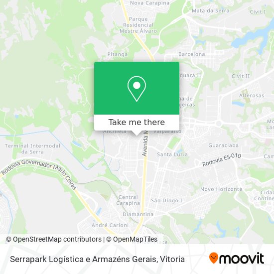 Serrapark Logística e Armazéns Gerais map