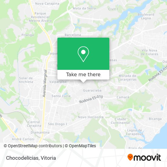 Chocodelícias map