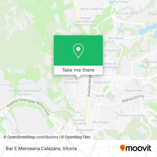 Bar E Mercearia Calazans map
