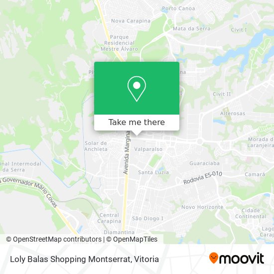 Loly Balas Shopping Montserrat map