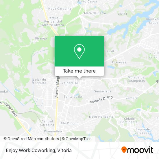 Enjoy Work Coworking map