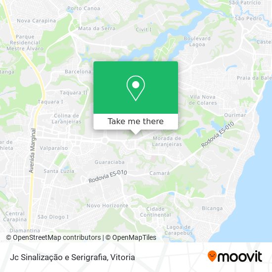 Jc Sinalização e Serigrafia map