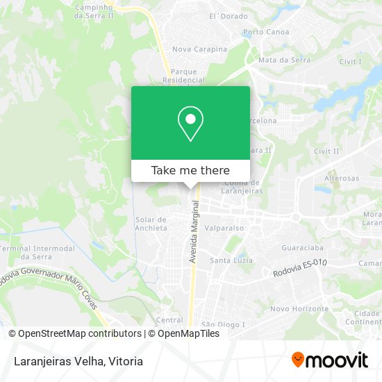 Laranjeiras Velha map
