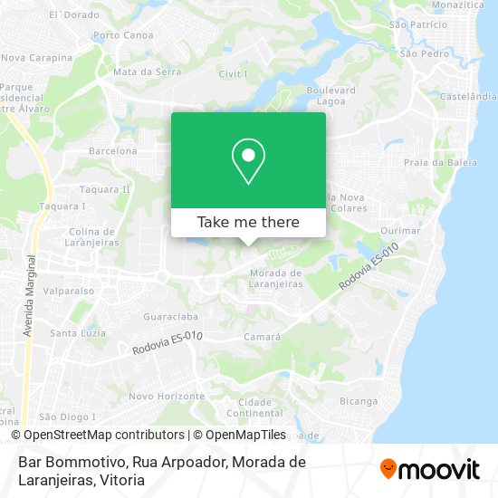 Mapa Bar Bommotivo, Rua Arpoador, Morada de Laranjeiras