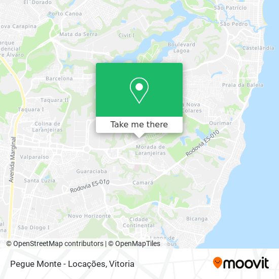 Pegue Monte - Locações map